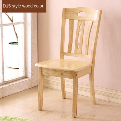 Solid Wooden Dining Chair Family Hotel Restaurant Chair Log Chair