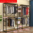 Frame Clothing Shop Display New Home Iron Double-decker Display Cabinet Floor Clothes Shelf Hanger