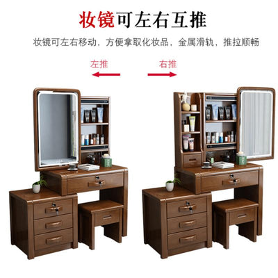 All Solid Wood Bedroom Modern Simple Multifunctional Dressing Table High End Dressing Table Chinese