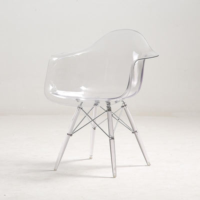 Dining 2021 Chair Transparent Nordic Stylish Table Simple Plastic Creative Casual Pc Coffee