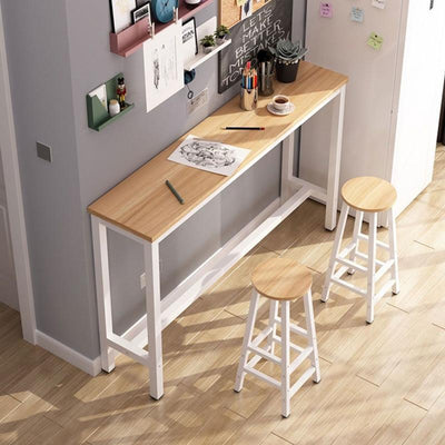 (Custom Size) Bar Table And Chair Set Against The Wall High Table Household Simple Small Bar