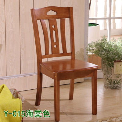 BEIMU Solid Wooden Dining Chair Family Hotel Restaurant Chair Log Chair