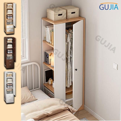 HZ Wardrobe Single Door Household Storage Cabinet Bedroom Rental Room Small Closet Ultra Narrow