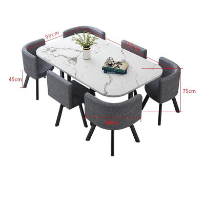 Dining Table And Chair Office Negotiation Table And Chair Small Apartment Combination Dining Table