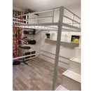 New Iron Single Apartment Small-family Loft Pavilion Bed Simple Save Space Multi-functional Single