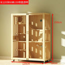 Pet Condo Cage Villa Luxury Double/Three-story Cat Villa Apartment Display Cabinet Household Solid