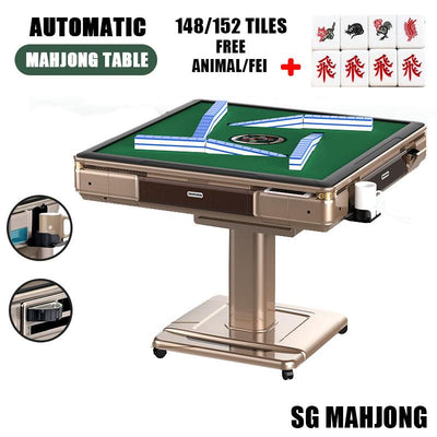 Singapore Automatic Mahjong Machine Table Electric Folding Mahjong Table (Roller Coaster Fold-q5