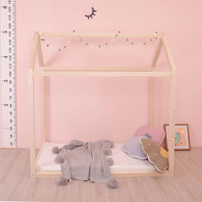 Nordic Children's Bed Floor-to-ceiling Bed 5 X 5cm Wooden Frame House Bed Custom-made Shake Sound