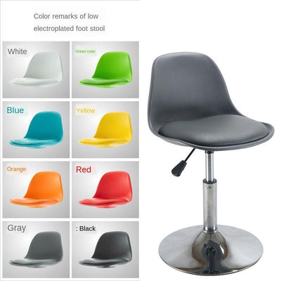 Bar Chair Dining Chair🔥Ready Stock🔥 Home High Backrest Fashion Turn PU cushion Stool