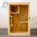 Cat Cage Family Indoor Cat Nest Solid Wood Cat Villa Luxury Cat House Cat Cabinet Cat House