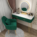 SEVEN Kiwifruit Nordic Dressing Table Bedroom Modern Simple Net Red Ins Style Marble Dressing Table