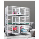 YIPET Three Layer Cat Cage With Partition Pet Multi-layer Breeding Cage Pet Shop Foster Cage