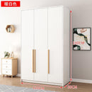 Wardrobe 2/3/4 Door Wardrobe Bedroom Light Luxury Nordic Style Wooden Wardrobe Storage Open Wardrobe