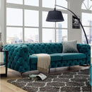 Sarang Sofa American Pull Velvet Nordic Style Living Room Luxury Fabric Double Triple Size