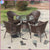 Furniture Outdoor Tables And Set Chairs Three Leisure Pieces Garden Rattan Balcony Table Chair