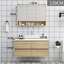 Kohler Solid Wood Wash Basin Mirror Cabinet Combination Water-Proof Hanging Bathroom Cabinet Modern