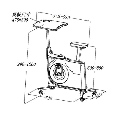 TKT Foldable Indoor Stationary Bike Spin Bike Indoor Cycling Home Exercise Bike Magnetic Control