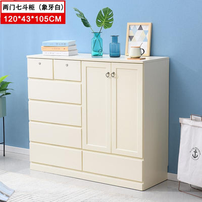 European-style Solid Wood Modern Light Luxury Bedroom Chest of Drawers Simple White Living Room