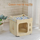 Pet Cat Cage With Hammock Nest Cat House Closed Delivery Room Tree Combination Cat Crawler Toys