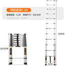 12🔥12 SHANJIE Ready Stock Telescopic Ladder Thickened Aluminum Alloy Engineering Herringbone Ladder