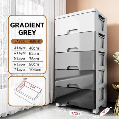 76CM Wide Storage Drawer Cabinet Space Saving Storage Cabinet Children's Clothes Household Plastic