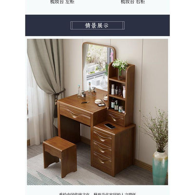 【In Stock】Modern Chinese Dressing Table Modern New Chinese Dressing Table Bedroom Modern Simple