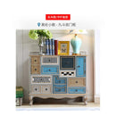 American Style Solid Wood Chest, Garden Painting Living Room Drawer Storage Side Cabinet, Porch