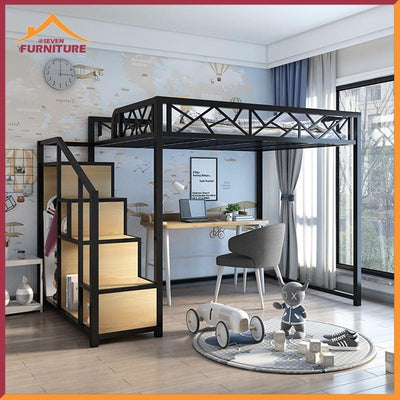 SEVEN Loft Bed Iron Bed Dormitory Bunk Bed Frame