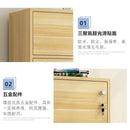 AUSITUR Simple Bookshelf Locker Bookcase Small Children's Minimalist Storage Cabinet for Balcony