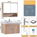 Solid Wood Bathroom Cabinet Wash Basin Cabinet Combination Washbasin Balcony Toilet Wall-mounted