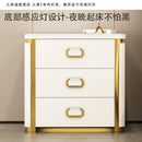 YICHANG Smart Bedside Table With Safe Box Bedside Cabinet With Safe Box Fingerprint Light / USB