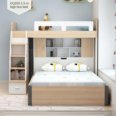 Sleeps-shubburg Modern Minimalist Board Bed 1.5m 1.8m Pneumatic High Box Storage Double Bed[In