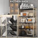 Folding Storage Rack - Kitchen Rack Organizer Full Folding Storage Rack Easy To Install Wheels All