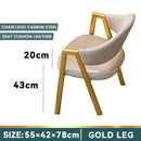 Nordic Backrest Dining Chair Leisure Iron Home Computer Chair Simple Modern Lazy Student Makeup