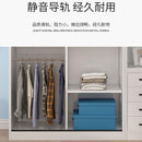 Aprer Wardrobe Sliding Door 2/3 Door Sliding Wardrobe Home Bedroom Storage Cabinet Modern Minimalist