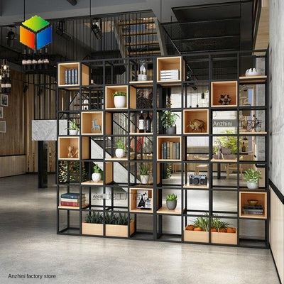 Bookshelf Nordic Iron Floor Living Room Bookcase Simple Multi-layer Storage Display Rack