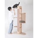 RUNPET Cat Condo Tree Climbing Solid Rack Wood Nest Integrated Limolimo Popsicle Large Japanese Net
