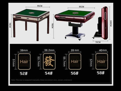 Mute Automatic Mobile Folding High Dual-purpose Machine Mahjong Table Household Four-port Roller