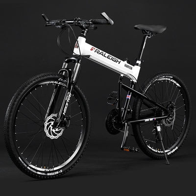 SEVEN RALEIGH 26 Inch Foldable Mountain Bike Aluminum Alloy Variable Speed Bike Cross Country Racing