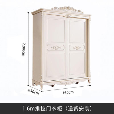 Wardrobe Sliding Door European Style Bedroom Wardrobe Sliding Door 2/3/4 Doors Wardrobe