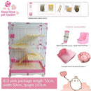 Extra Large Rabbit Cage Double-layer Type Medium Villa Dutch Hamster Cage