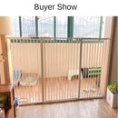 Cat Cage Auto Close Pet Fence Indoor Baby Safety Gate - Dual Locking Cat Fence Dog Playpen