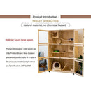 Cat Cage Family Indoor Cat Nest Solid Wood Cat Villa Luxury Cat House Cat Cabinet Cat House