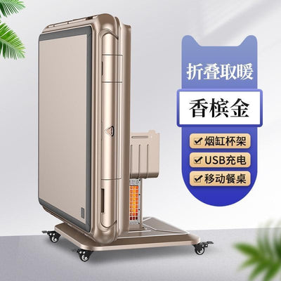 Folding mahjong table dual-purpose heating electric automatic table aluminum-plastic mahjong machine