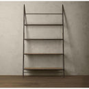 American Wrought Iron Shelf Solid Wood Mix Loft Ladder Bookcase Shelves Old Style Furniture Tv Stand