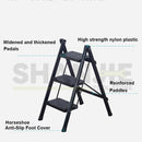 12🔥12 SHANJIE Ladder Carbon Steel Folding Step Ladder Thickened Widened Multi-functional