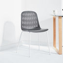 FORTUNE Nordic plastic chairs modern minimalist home backstool creative solid wood dining table