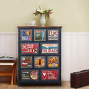 American Retro Combat Cabinet Living Room Side Cabinet Decoration Storage Cabinet Drawer Bedroom