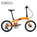 KOSDA KSD-2 Foldable Bicycle 20 Inch 8 Variable Speed Aluminum Alloy Bicycle Portable Ultra-light