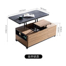 Multifunctional Lifting Foldable Coffee Table Lift With 4 Stools Small Family Creative Dining Table